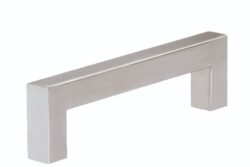 Poignée de Meuble « Sobre » – 128mm d&rsquo;Entraxe – Inox (Lot de 6)