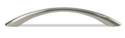 Poignée de Meuble – 128mm d&rsquo;Entraxe – Nickel (Lot de 6)