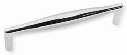 Poignée de Meuble « Contemporain » – 128mm d&rsquo;Entraxe – Chrome Brillant Poli (Lot de 2)