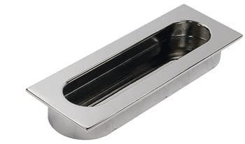 Poignée de Porte Coulissante de 125 mm en Chrome Brillant Poli