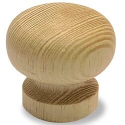 Bouton de Meuble – Bois Brut – ⌀ 30mm (Lot de 2)