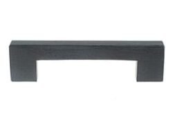 Poignée de Meuble « Minimaliste » – 128mm d&rsquo;Entraxe – Bois Teinté Noir (Lot de 2)