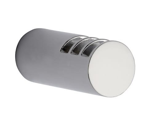 Bouton de Meuble en Chrome Brillant Poli de 16 mm de diamètre. Sa couleur est argentée