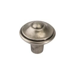 Bouton de Meuble – Argent Vieilli – ⌀ 31mm (Lot de 2)