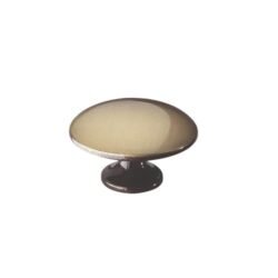 Bouton de Meuble – Laiton Vieilli – ⌀ 35mm (Lot de 2)