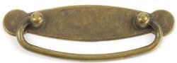 Poignée de Meuble « Rétro » – 64mm d&rsquo;Entraxe – Laiton Vieilli (Lot de 2)