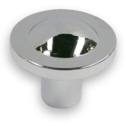 Bouton de Meuble – Chrome Brillant Poli – ⌀ 35mm (Lot de 2)