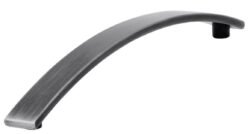 Poignée de Meuble – 160mm d&rsquo;Entraxe – Fer Noir Brossé (Lot de 2)